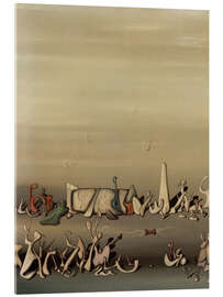 Acrylglasbild Zwischen Gras und Wind, 1934 - Yves Tanguy