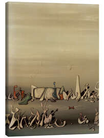 Leinwandbild Zwischen Gras und Wind, 1934 - Yves Tanguy