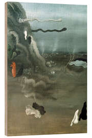 Holzbild Surrealistische Komposition, 1927 - Yves Tanguy
