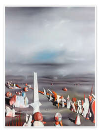 Wandbild Die Schnelligkeit des Schlafes, 1945 - Yves Tanguy