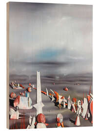 Holzbild Die Schnelligkeit des Schlafes, 1945 - Yves Tanguy