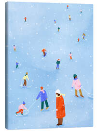 Leinwandbild Winterspaß - Bea Müller