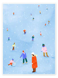 Wandbild Winterspaß - Bea Müller