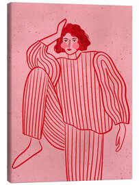 Leinwandbild Streifenpyjama - Bea Müller