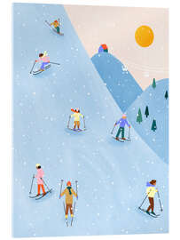 Acrylic print Skiing - Bea Müller