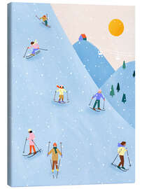 Leinwandbild Ski Fahren - Bea Müller