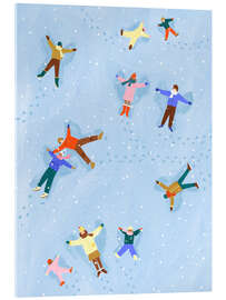 Acrylglasbild Schneeengel