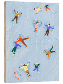 Holzbild Schneeengel