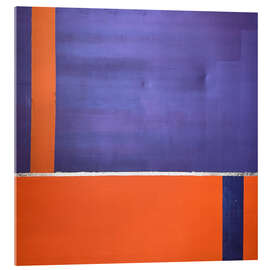 Acrylglasbild Farbgrenzen - Lisa Auer