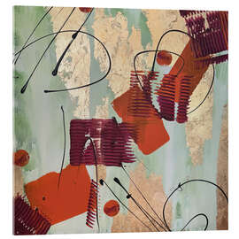 Acrylglasbild Rote Resonanz - Lisa Auer