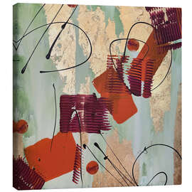 Tableau sur toile Red Resonance - Lisa Auer