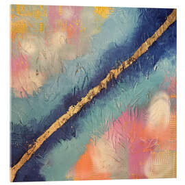 Acrylglasbild Goldener Fluss