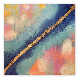 Poster Goldener Fluss