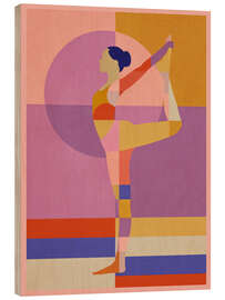 Holzbild Abstrakte Yoga-Balance - ThingDesign