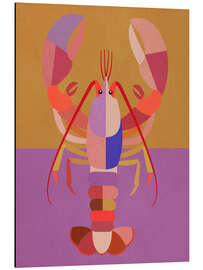 Alubild Abstrakter Hummer II