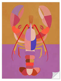 Wandsticker Abstrakter Hummer II