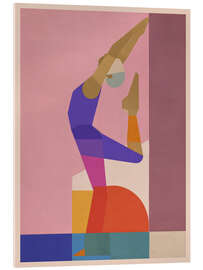 Tableau en verre acrylique Abstract Yoga Form - ThingDesign