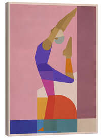 Leinwandbild Abstrakte Yoga-Form - ThingDesign