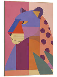 Alubild Abstraktes Leopardenporträt