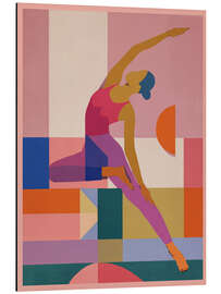 Alubild Abstrakte Yoga-Pose