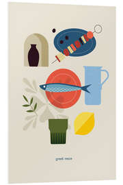 Hartschaumbild Greek meze - Maja Modén