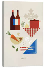 Leinwandbild Coq au vin - Maja Modén