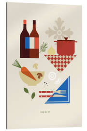 Tableau en plexi-alu Coq au vin - Maja Modén