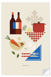 Wandsticker Coq au vin - Maja Modén