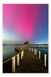 Wandbild Magische Polarlichter über dem Hemmelsdorfer See - Nils Steiner