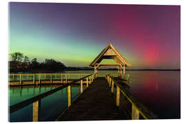 Acrylglasbild Leuchtendes Pink über dem Hemmelsdorfer See - Nils Steiner