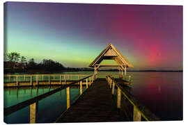 Leinwandbild Leuchtendes Pink über dem Hemmelsdorfer See - Nils Steiner