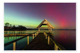 Wandbild Leuchtendes Pink über dem Hemmelsdorfer See - Nils Steiner