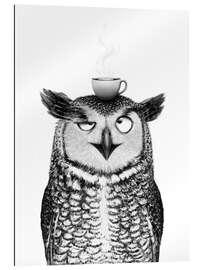 Gallery Print Eule mit Kaffee