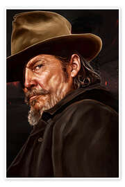 Poster Rooster Cogburn, True Grit - Jeff Bridges - Dmitry Belov