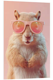 Hartschaumbild PINKISS Kollektion - Das Eichhörnchen