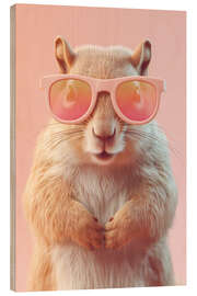 Holzbild PINKISS Kollektion - Das Eichhörnchen