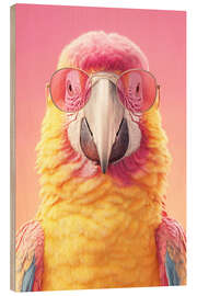 Holzbild PINKISS Kollektion - Der Ara