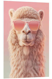 Hartschaumbild PINKISS Kollektion - Das Lama