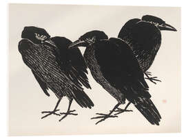 Acrylglasbild Die drei Krähen - Henri Charles Guérard