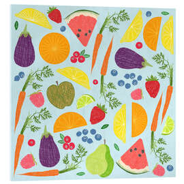 Acrylglasbild Obst und Gemüse