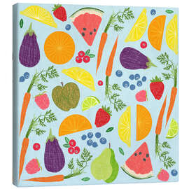 Leinwandbild Obst und Gemüse