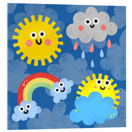 Acrylglasbild Wetter-Kinder