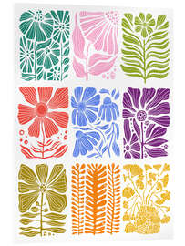 Acrylglasbild Bloom Blocks - Valentina Ramos