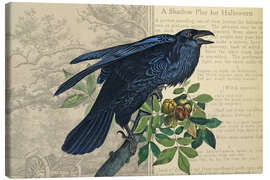 Leinwandbild Halloween-Rabe