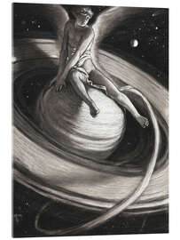 Acrylglasbild Der Thron des Saturn - Elihu Vedder