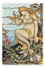 Wandbild Die Meerjungfrau - Elihu Vedder