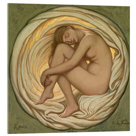 Acrylglasbild Das Herz der Rose