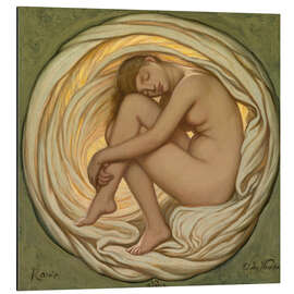 Alubild Das Herz der Rose