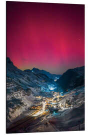 Tableau en aluminium Polar lights over zuers - Lucas Tiefenthaler