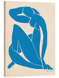 Holzbild Sea Blue Nude